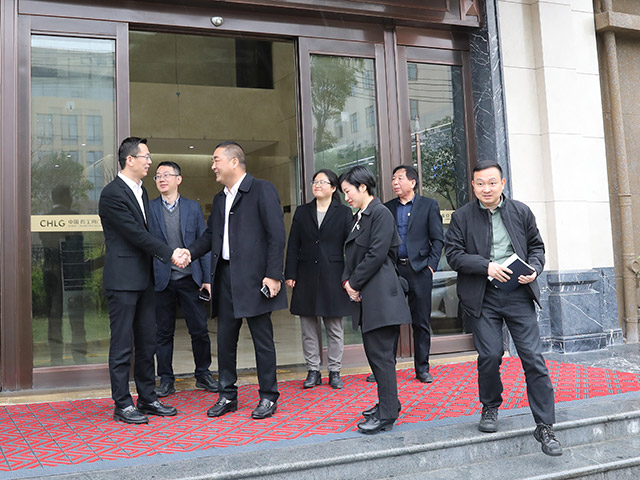 热烈迎接市科技局辅导一行光临集团调研领导工作